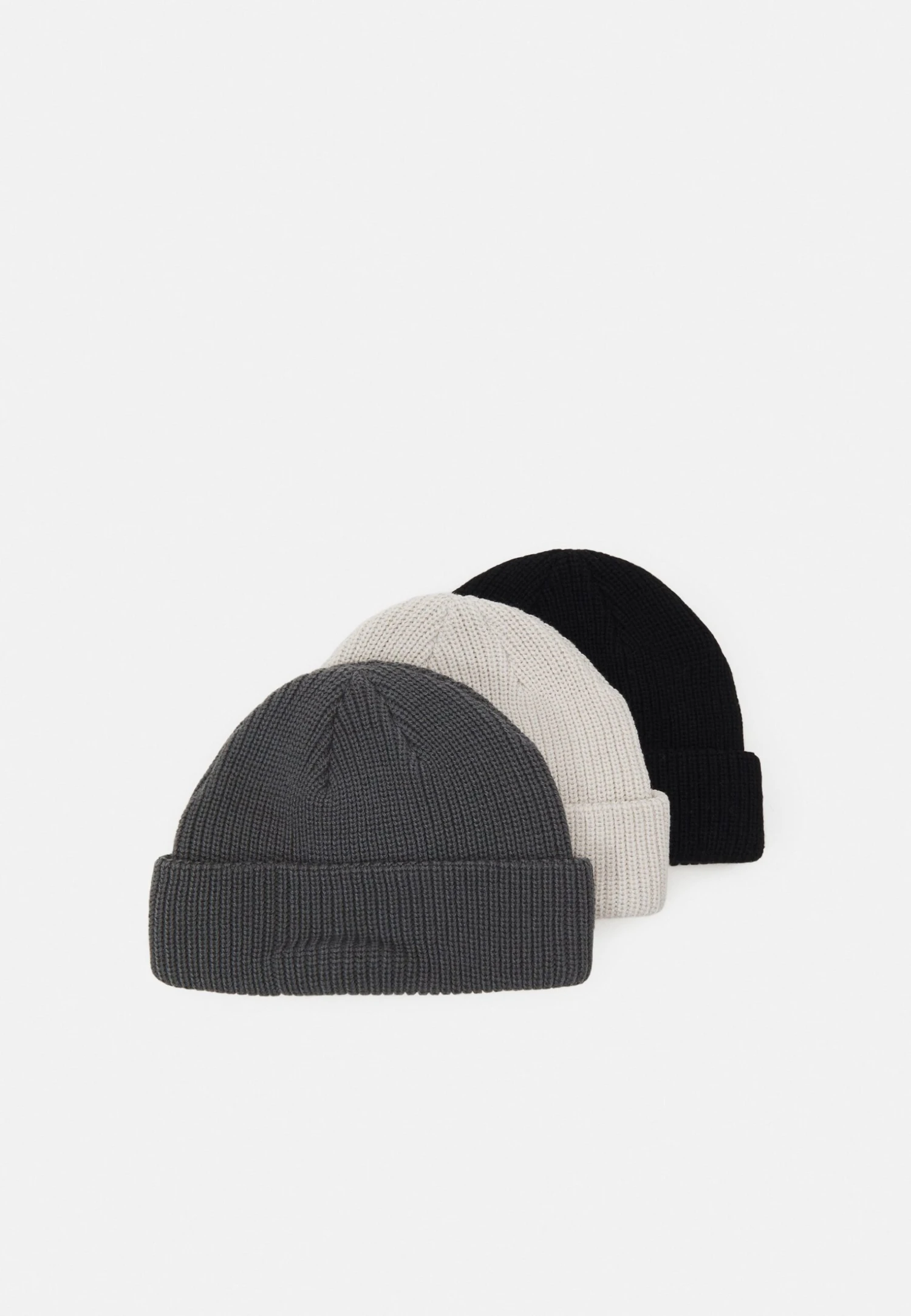 Pier One Unisex 3 Pack - Muts - Black/Dark Grey/Off-White/ 4 Pier One Unisex 3 Pack - Muts - Black/Dark Grey/Off-White/ - Afbeelding 2