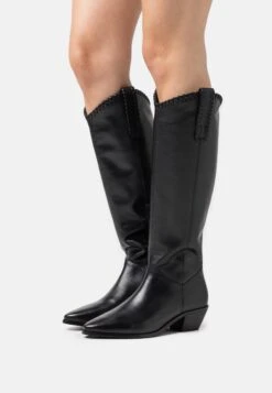 Pier One Leather - Cowboy-/Bikerlaarzen - Black
