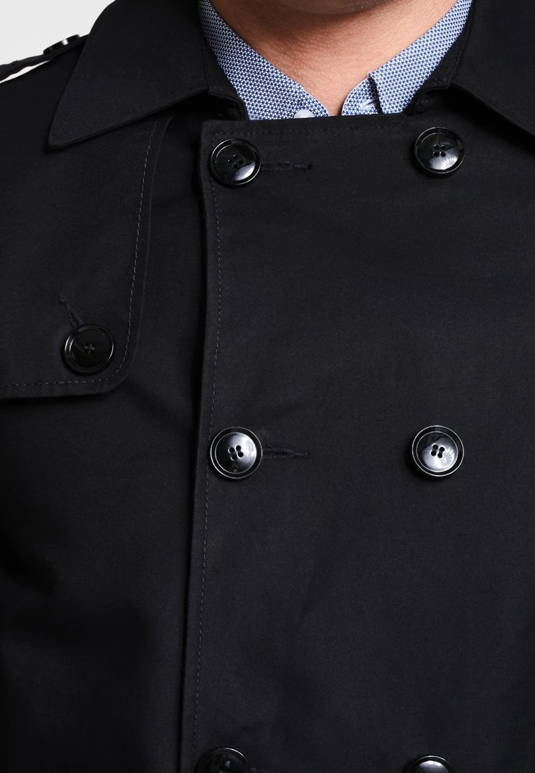Pier One Trenchcoat - Black 6 Pier One Trenchcoat - Black - Afbeelding 4