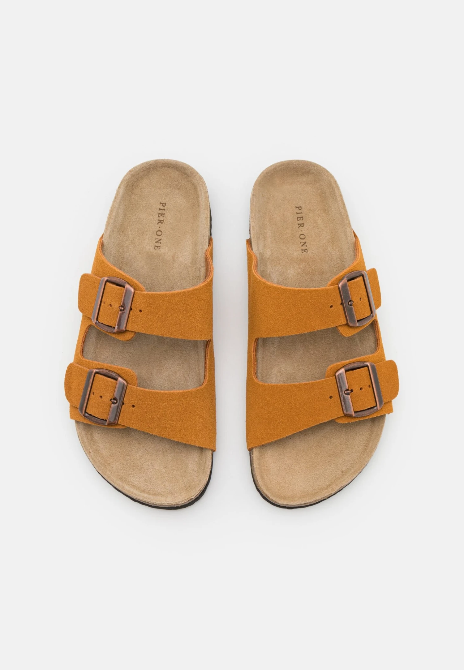 Pier One Leather Unisex - Pantoffels - Cognac 6 Pier One Leather Unisex - Pantoffels - Cognac - Afbeelding 4