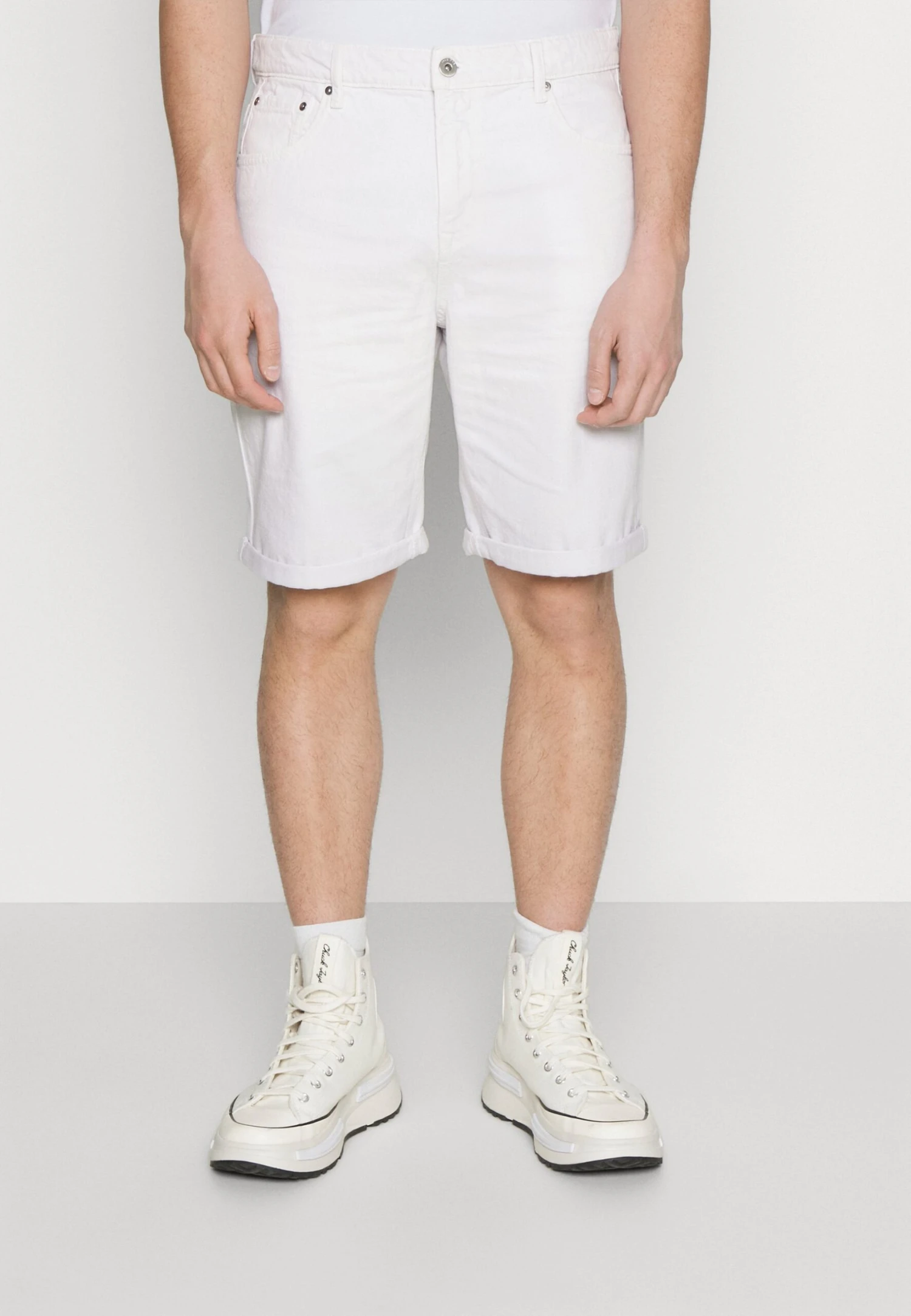 Pier One Colored Twill White Denim - Jeansshort - White Denim 3 Pier One Colored Twill White Denim - Jeansshort - White Denim