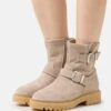 Pier One Leather - Cowboy-/Bikerlaarsjes - Beige 2 Pier One Leather - Cowboy-/Bikerlaarsjes - Beige -Pier One 1249f6d283a74da599e70190b1682fd4