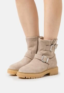 Pier One Leather - Cowboy-/Bikerlaarsjes - Beige