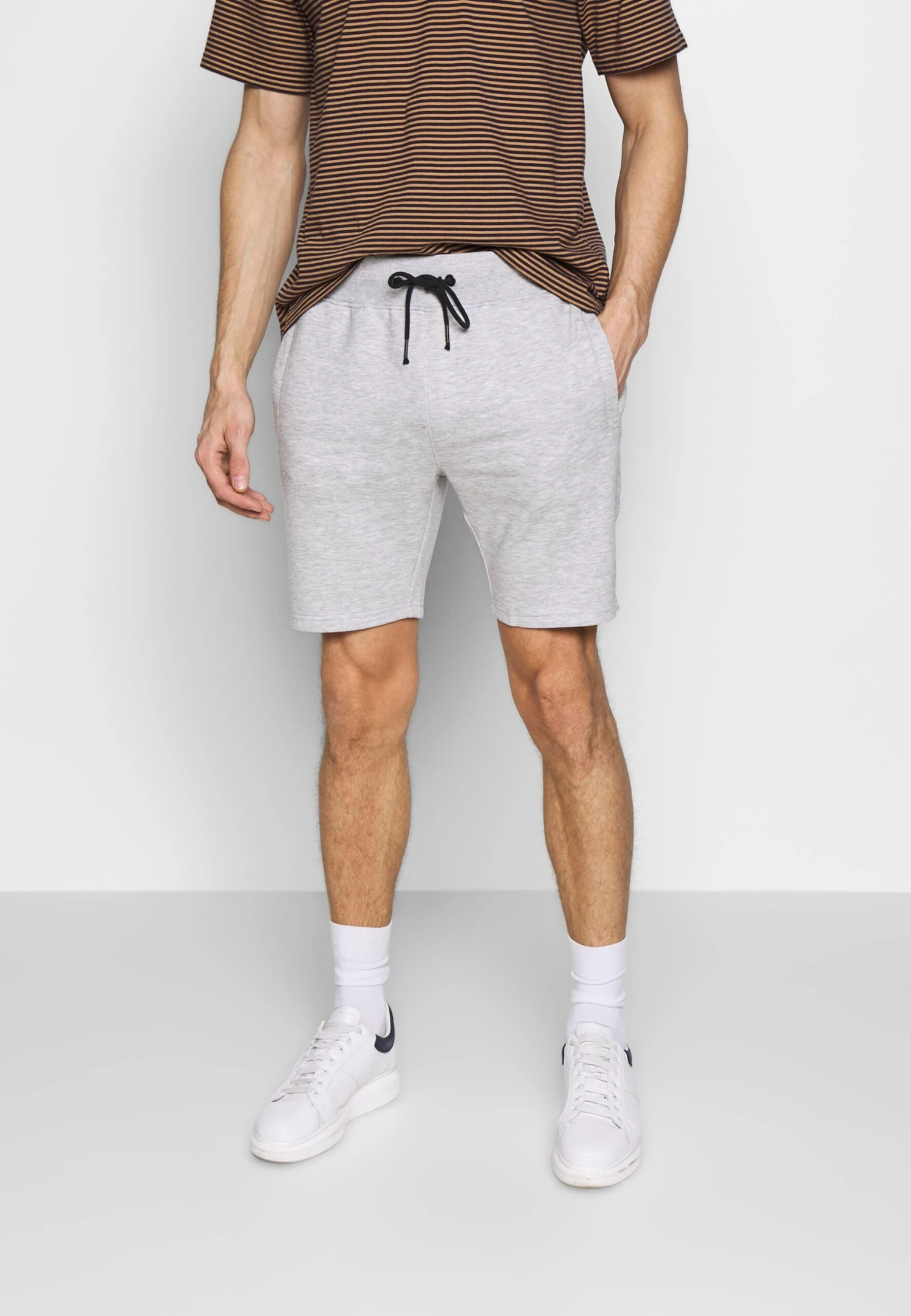 Pier One 2 Pack - Shorts -Light Grey /Black 6 Pier One 2 Pack - Shorts -Light Grey /Black - Afbeelding 4