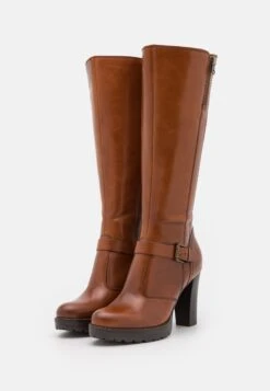 Pier One Leather- Laarzen Met Hoge Hak - Cognac 10 Pier One Leather- Laarzen Met Hoge Hak - Cognac -Pier One 1e904b13bbe04b61b591958331895eb3