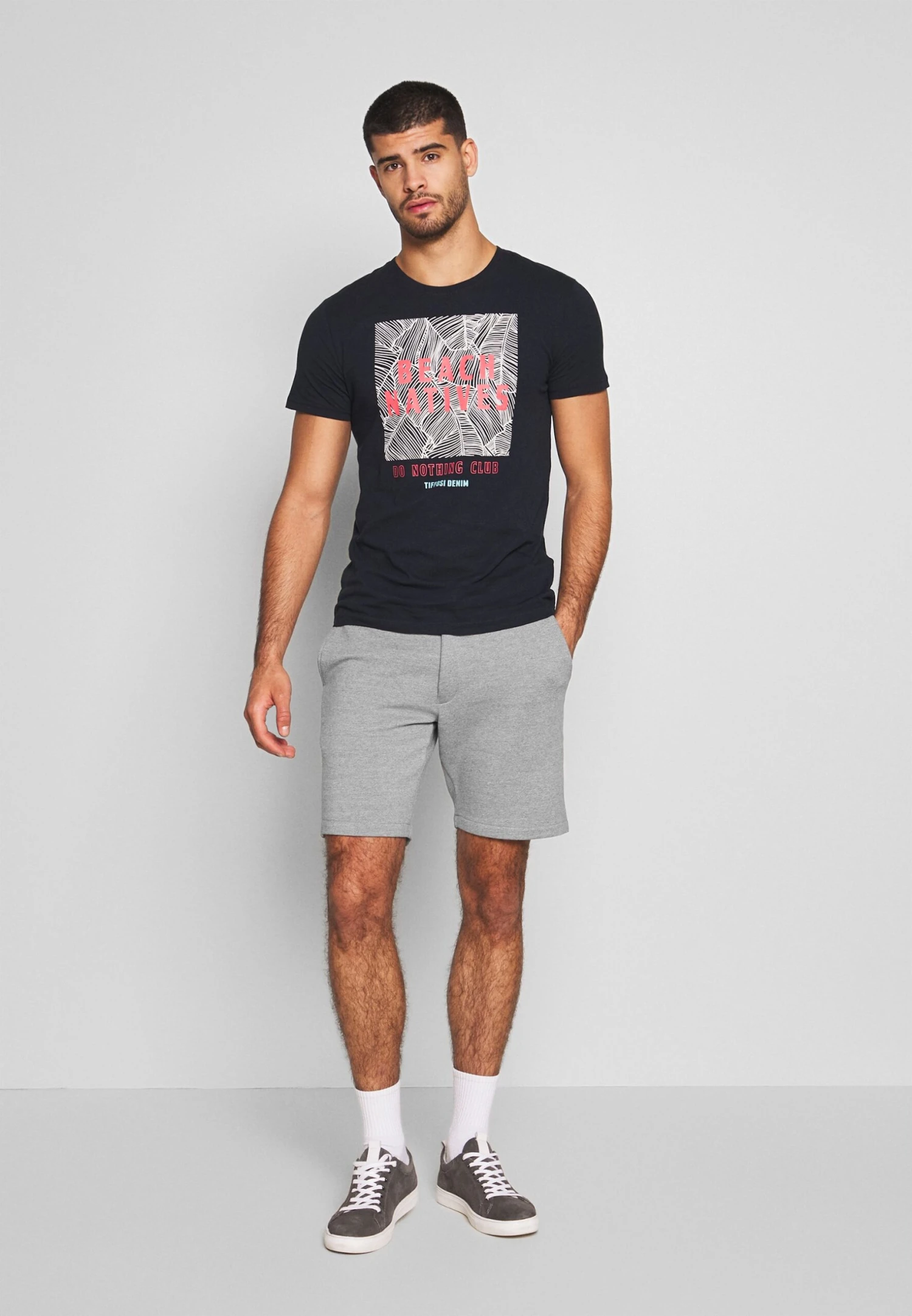 Pier One Trainingsbroek - Mottled Light Grey 4 Pier One Trainingsbroek - Mottled Light Grey - Afbeelding 2