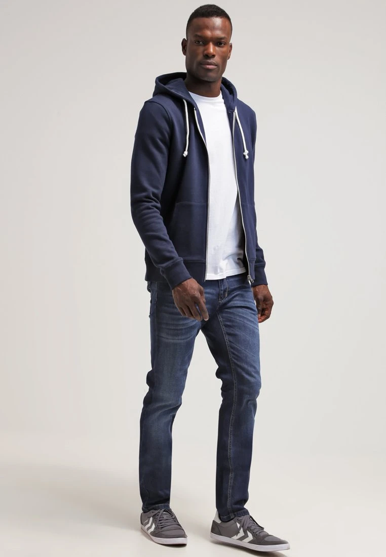 Pier One Sweater Met Rits - Navy 4 Pier One Sweater Met Rits - Navy - Afbeelding 2