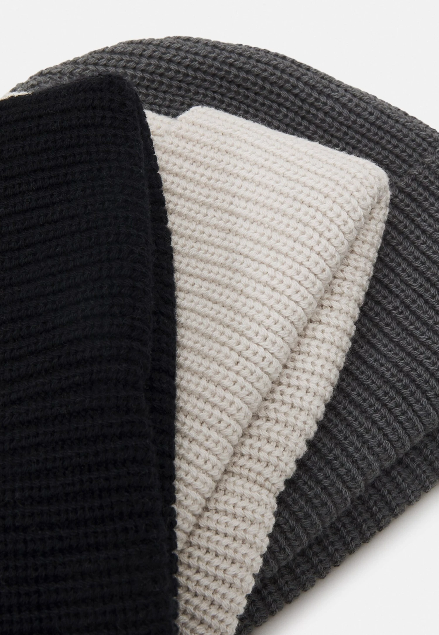 Pier One Unisex 3 Pack - Muts - Black/Dark Grey/Off-White/ 6 Pier One Unisex 3 Pack - Muts - Black/Dark Grey/Off-White/ - Afbeelding 4