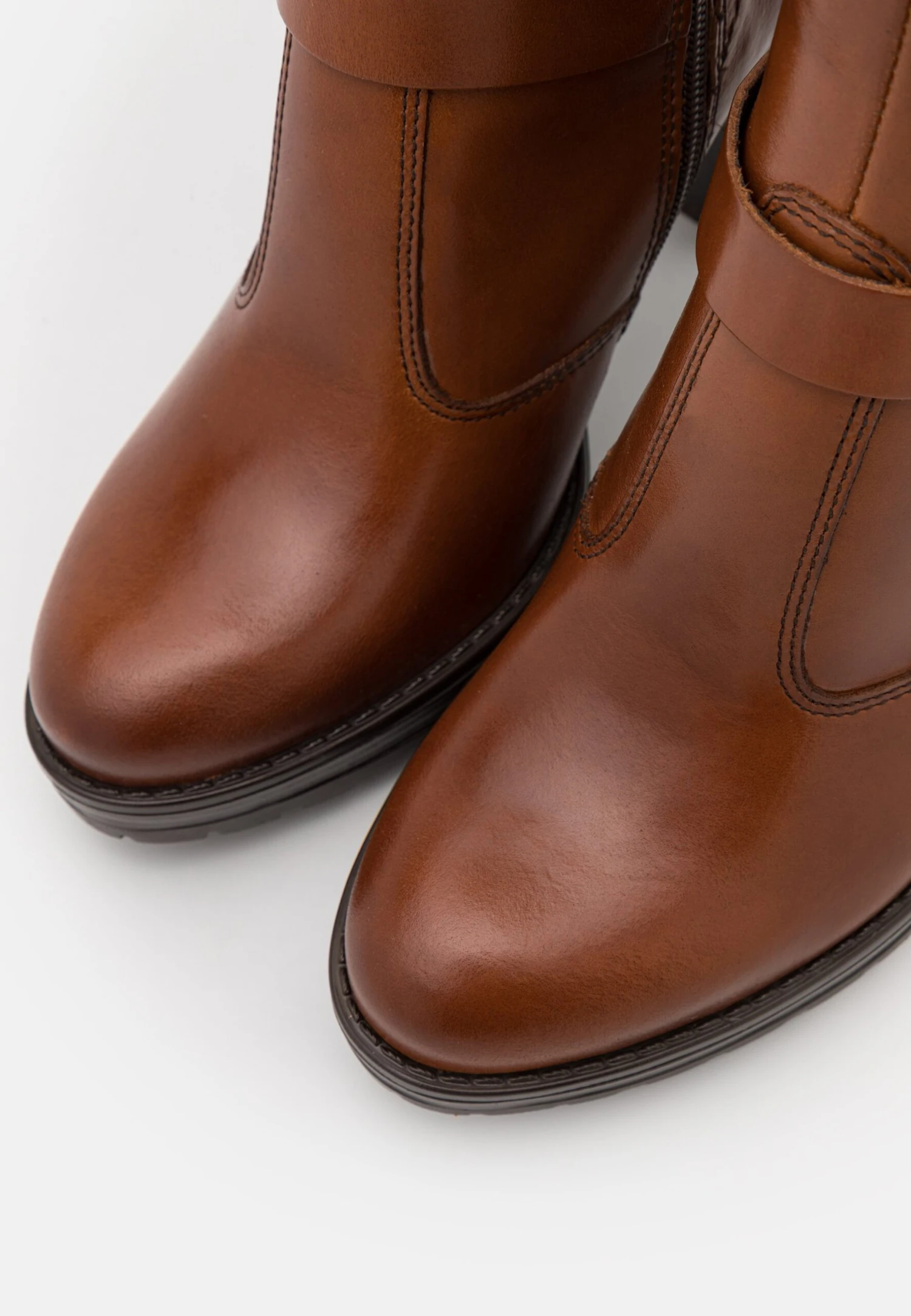 Pier One Leather- Laarzen Met Hoge Hak - Cognac 8 Pier One Leather- Laarzen Met Hoge Hak - Cognac - Afbeelding 6
