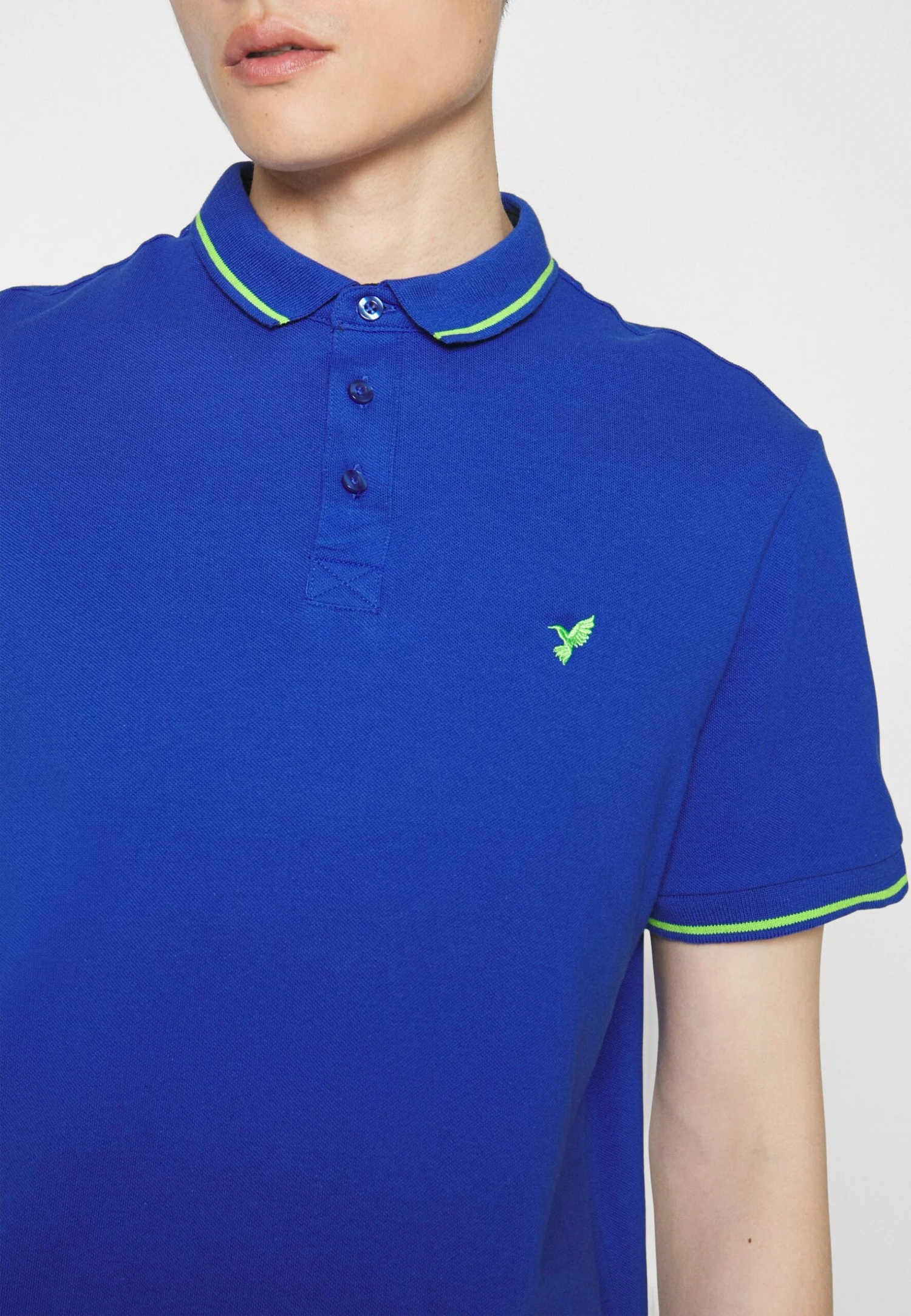 Pier One Neon Tipping Birdy - Poloshirt - Blue 7 Pier One Neon Tipping Birdy - Poloshirt - Blue - Afbeelding 5
