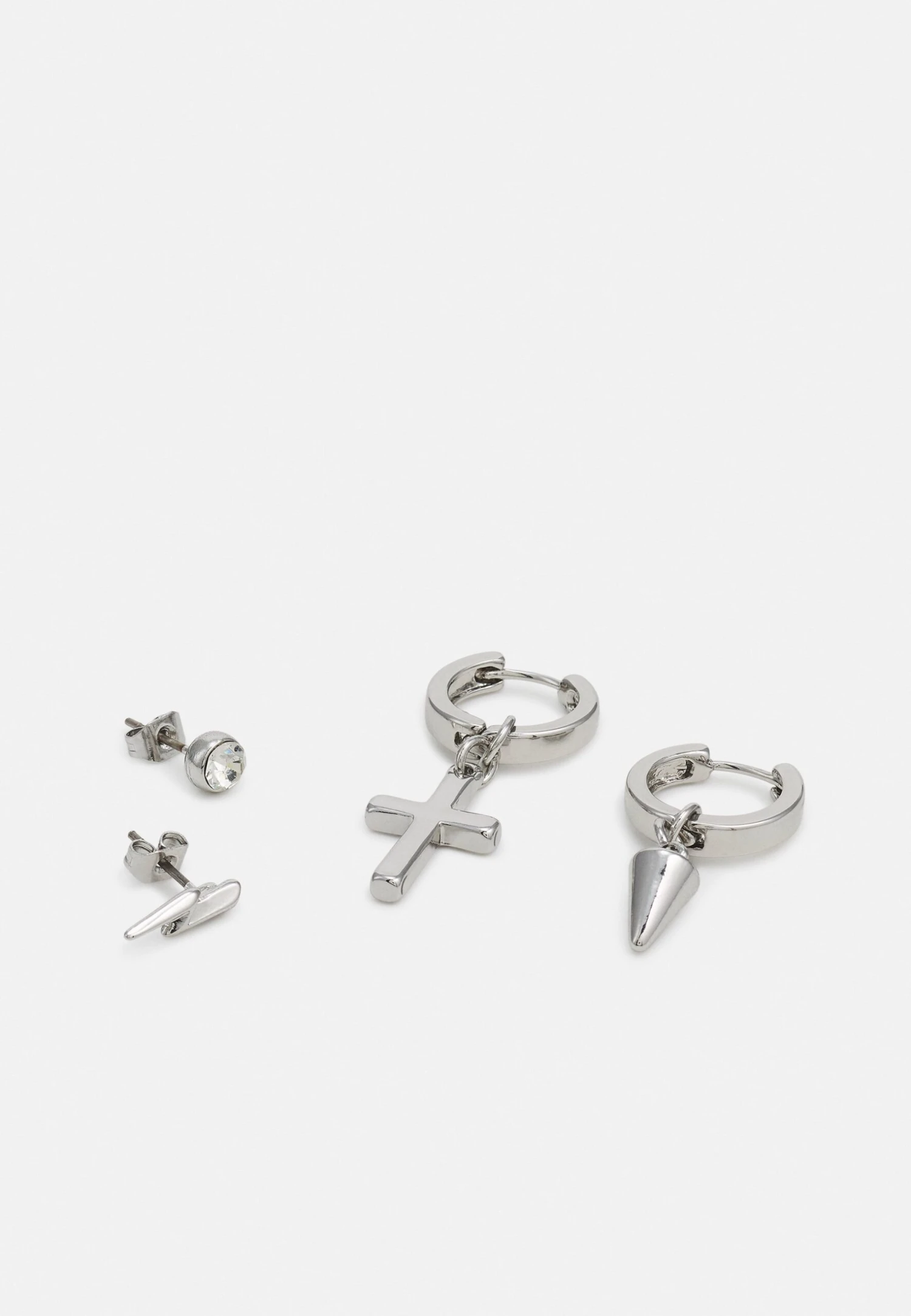 Pier One 3 Pack Unisex - Oorbellen - Silver-Coloured 4 Pier One 3 Pack Unisex - Oorbellen - Silver-Coloured - Afbeelding 3
