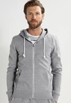 Pier One Sweater Met Rits - Grey Melange