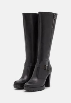 Pier One Leather- Laarzen Met Hoge Hak - Black 10 Pier One Leather- Laarzen Met Hoge Hak - Black -Pier One 487615a3a2a14c3e975bbf3b4c2d2783
