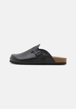 Pier One Leather Unisex - Pantoffels - Black