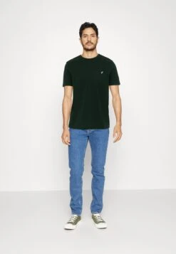 Pier One 5 Pack - T-Shirt Basic - White/Ark Green/Blue