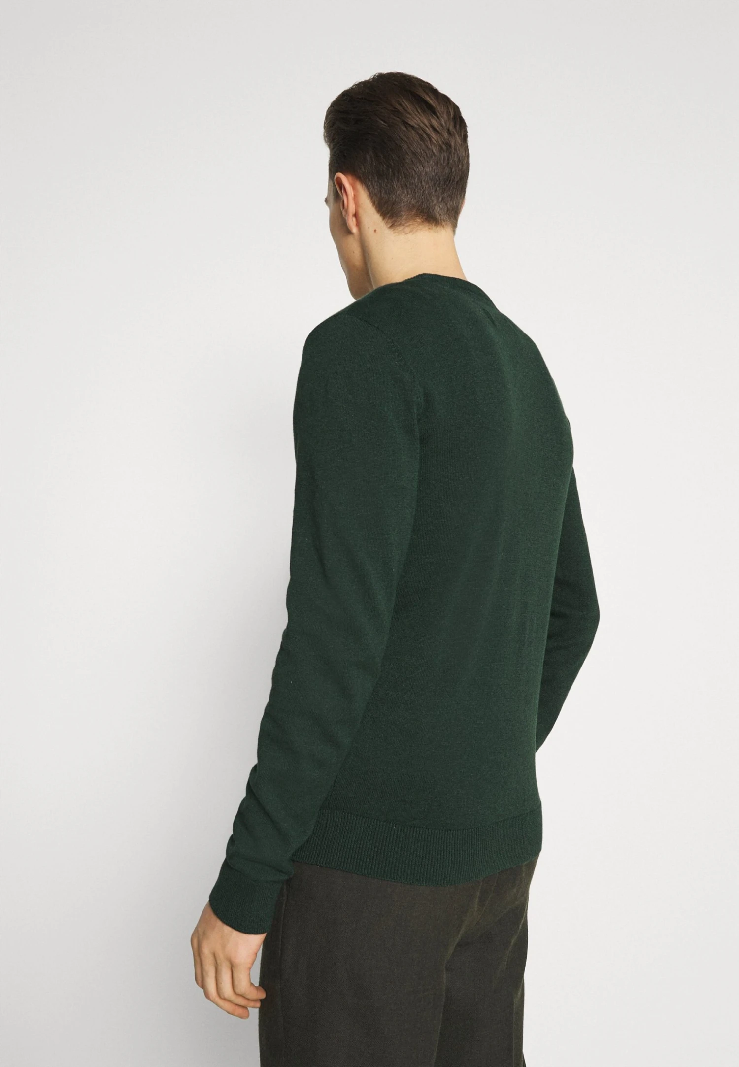 Pier One Basic Crewneck - Trui - Mottled Dark Green 5 Pier One Basic Crewneck - Trui - Mottled Dark Green - Afbeelding 3