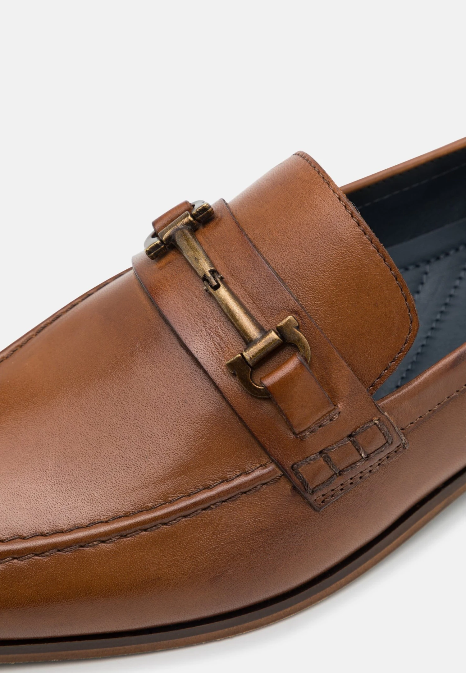 Pier One Leather - Instappers - Cognac 8 Pier One Leather - Instappers - Cognac - Afbeelding 6
