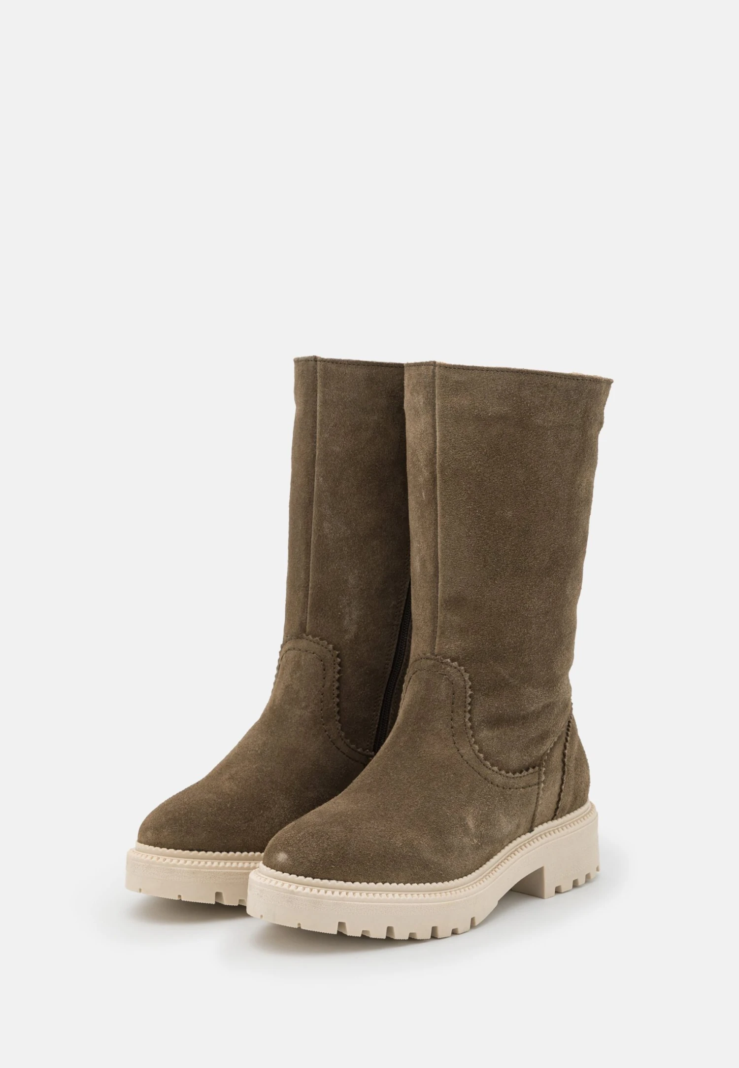 Pier One Leather Winter Boot - Laarzen - Khaki 5 Pier One Leather Winter Boot - Laarzen - Khaki - Afbeelding 3