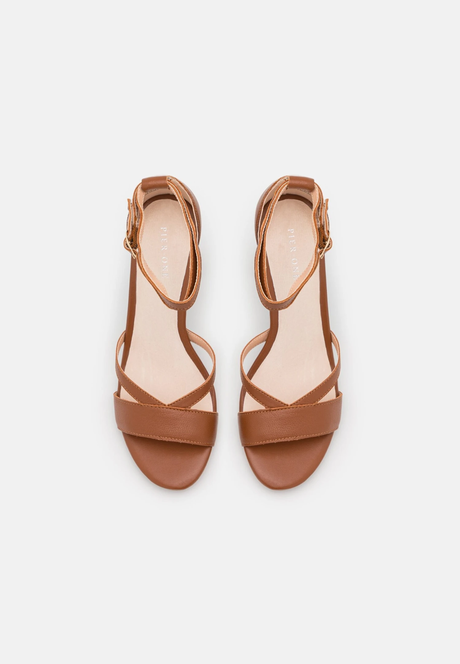 Pier One Leather - Sandalen Met Hoge Hak - Cognac 8 Pier One Leather - Sandalen Met Hoge Hak - Cognac - Afbeelding 6