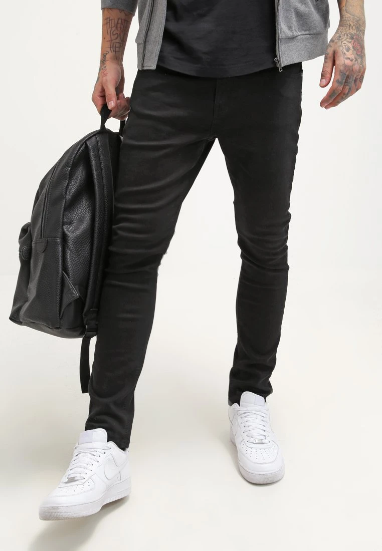 Pier One Slim Fit Jeans - Black Denim 6 Pier One Slim Fit Jeans - Black Denim - Afbeelding 4