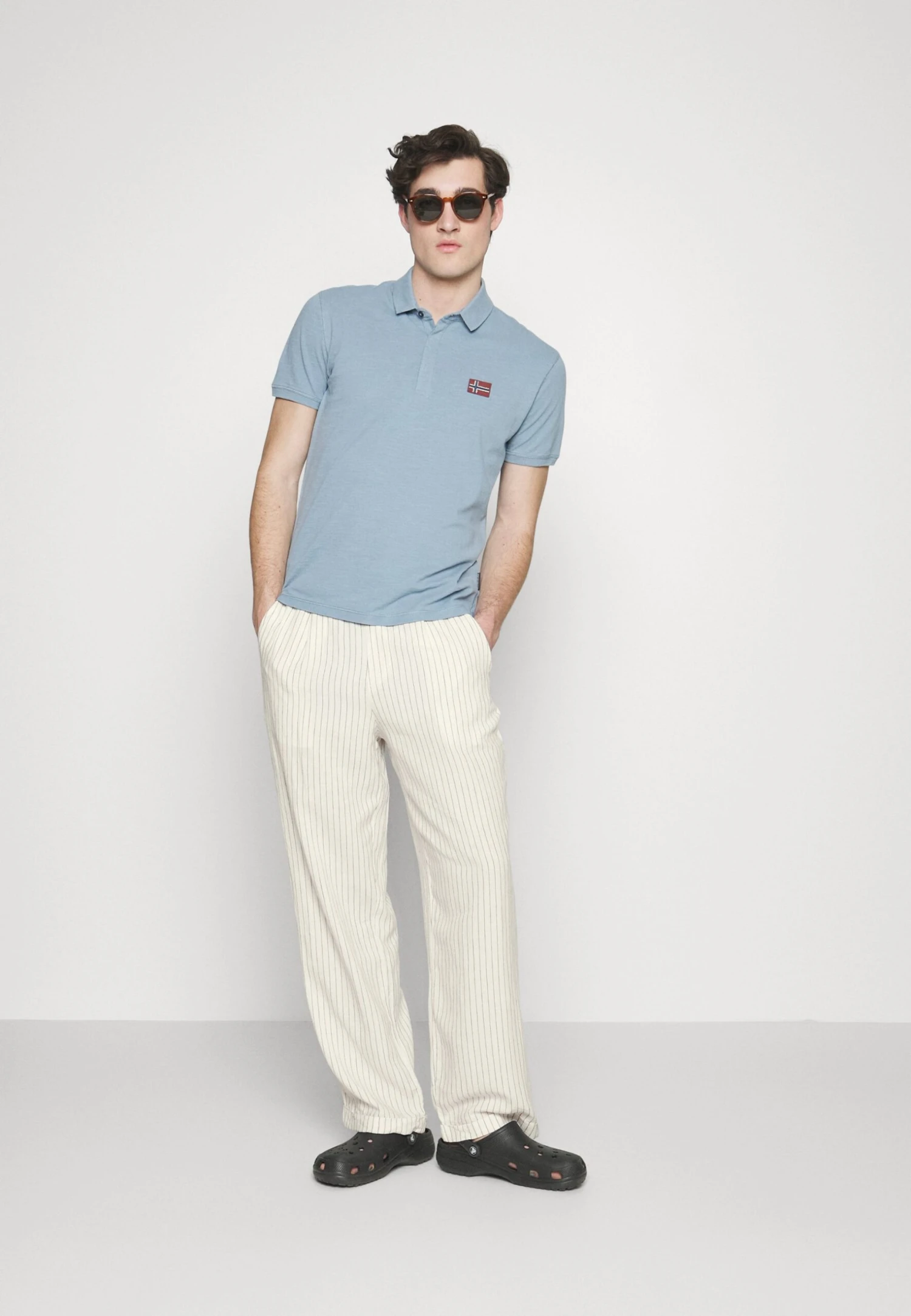 Pier One Drawcord Trousers Linen Blend - Broek - Off-White 4 Pier One Drawcord Trousers Linen Blend - Broek - Off-White - Afbeelding 2