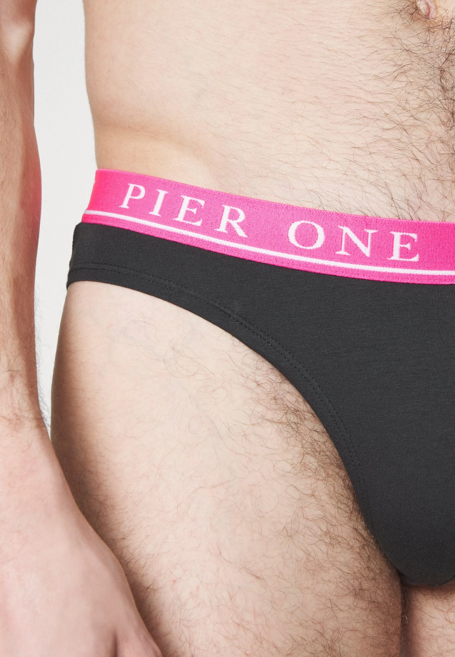 Pier One Branded Waistband Briefs 3 Pack - Slip - Black 8 Pier One Branded Waistband Briefs 3 Pack - Slip - Black - Afbeelding 6