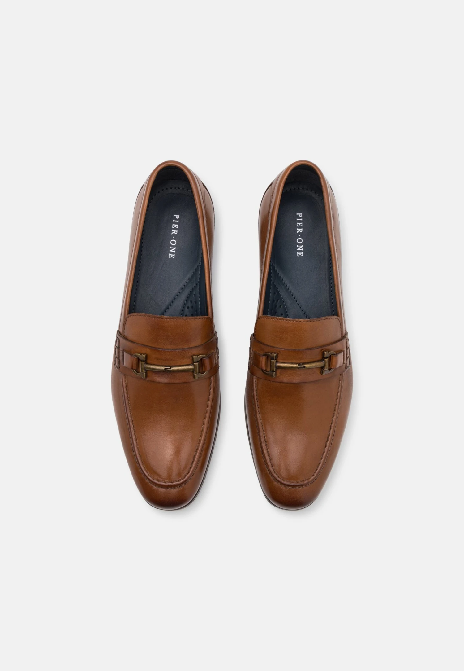 Pier One Leather - Instappers - Cognac 7 Pier One Leather - Instappers - Cognac - Afbeelding 5