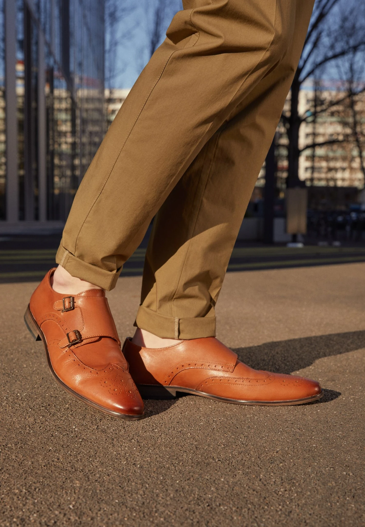 Pier One Leather - Instappers - Cognac 4 Pier One Leather - Instappers - Cognac - Afbeelding 2