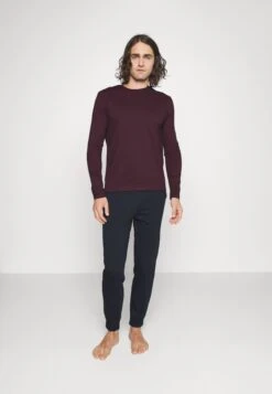 Pier One Pyjama -Dark Blue/Bordeaux