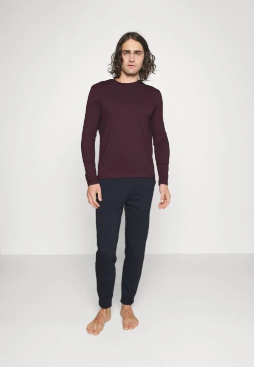 Pier One Pyjama -Dark Blue/Bordeaux