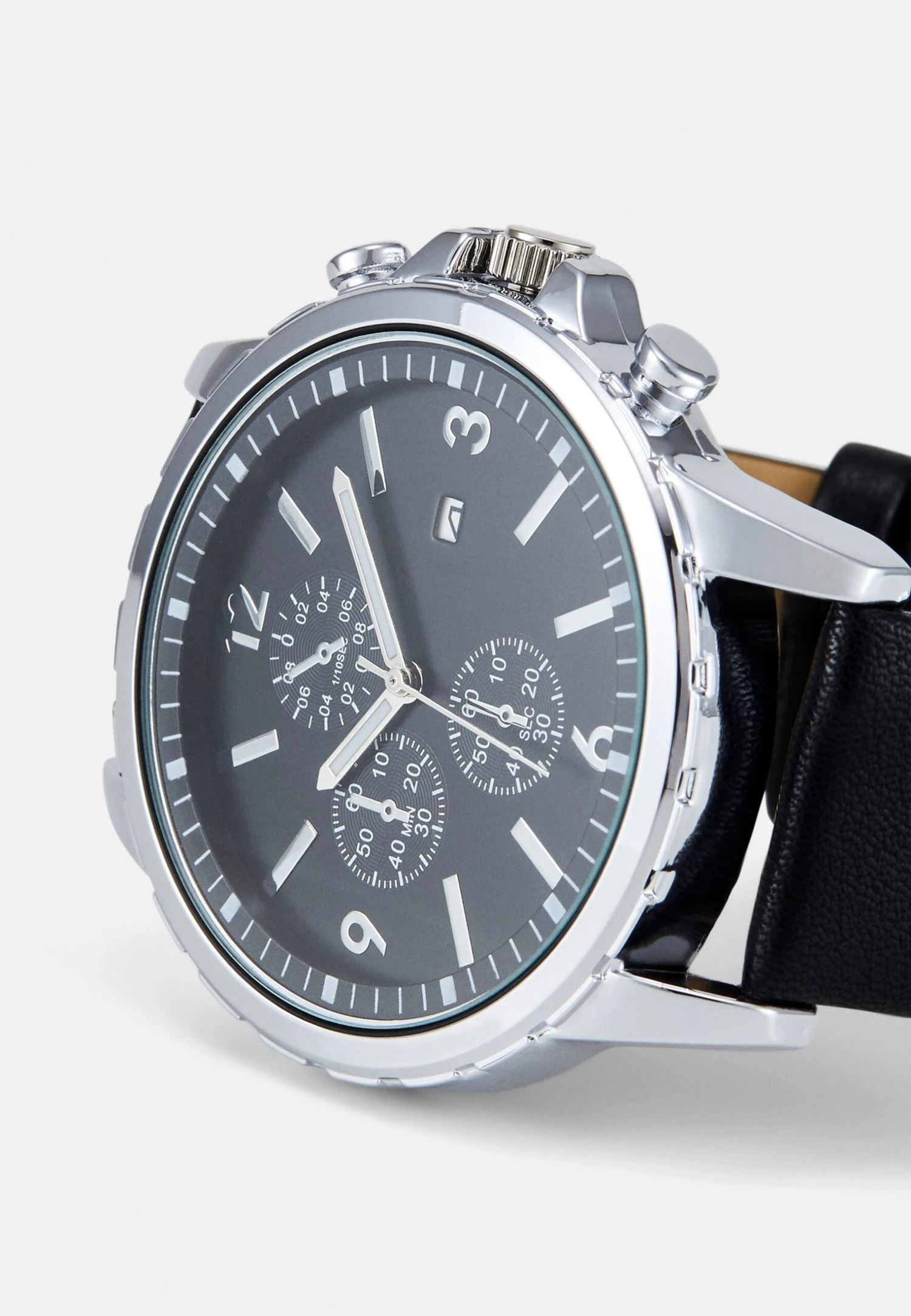 Pier One Horloge - Black/Silver-Coloured 7 Pier One Horloge - Black/Silver-Coloured - Afbeelding 5