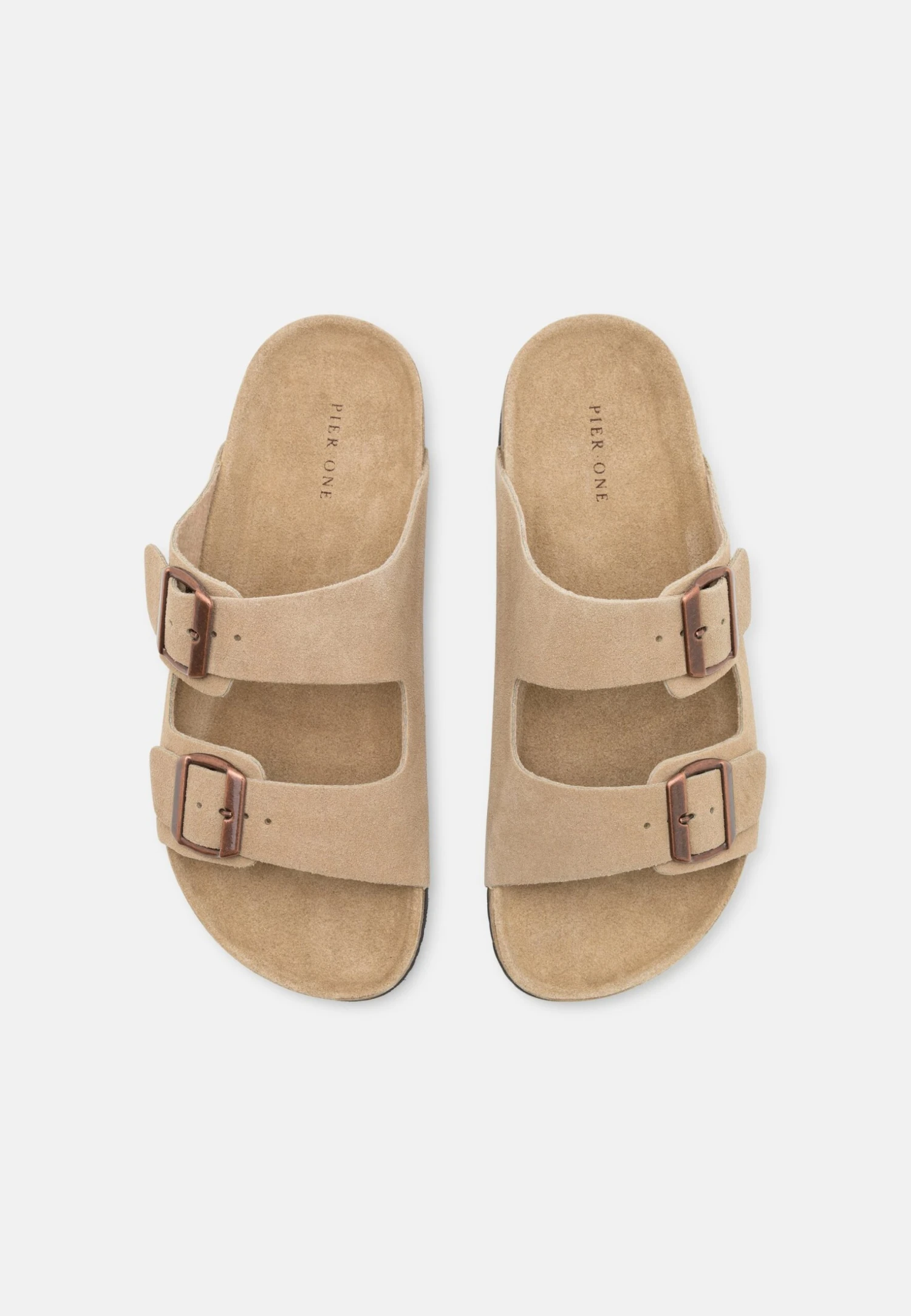 Pier One Leather Unisex - Pantoffels - Beige 6 Pier One Leather Unisex - Pantoffels - Beige - Afbeelding 4