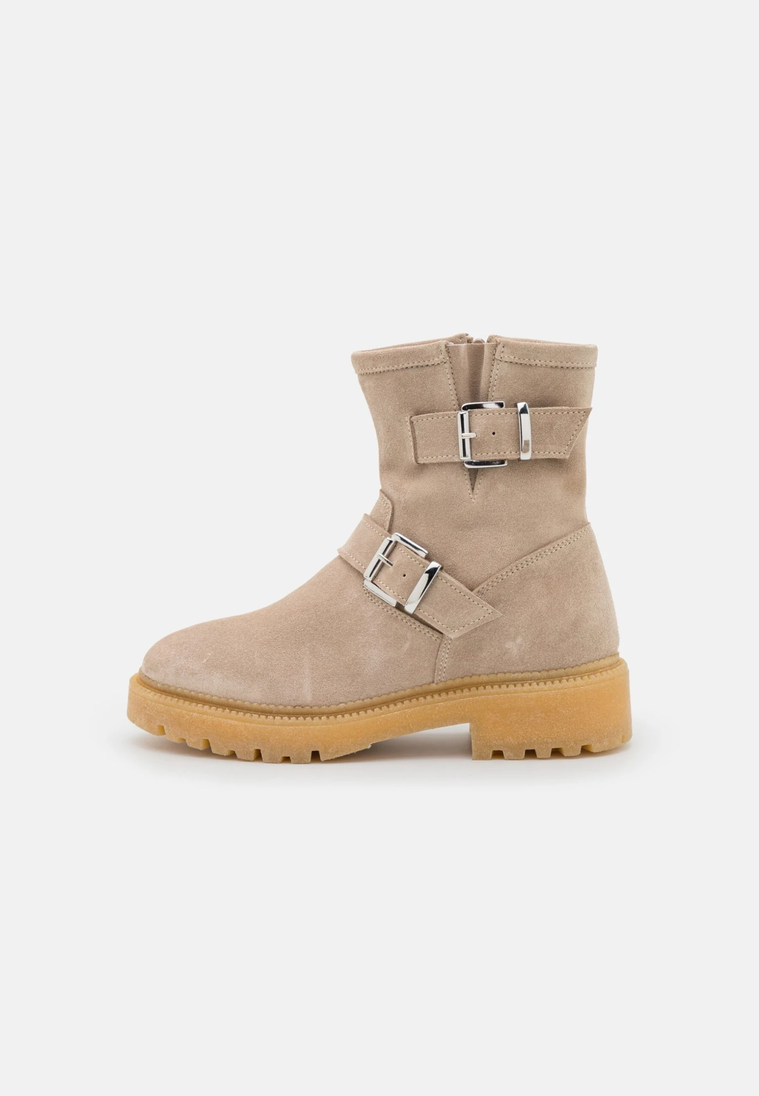 Pier One Leather - Cowboy-/Bikerlaarsjes - Beige 4 Pier One Leather - Cowboy-/Bikerlaarsjes - Beige - Afbeelding 2