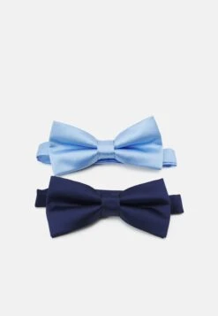 Pier One 2 Pack - Vlinderdas - Dark Blue/Light Blue