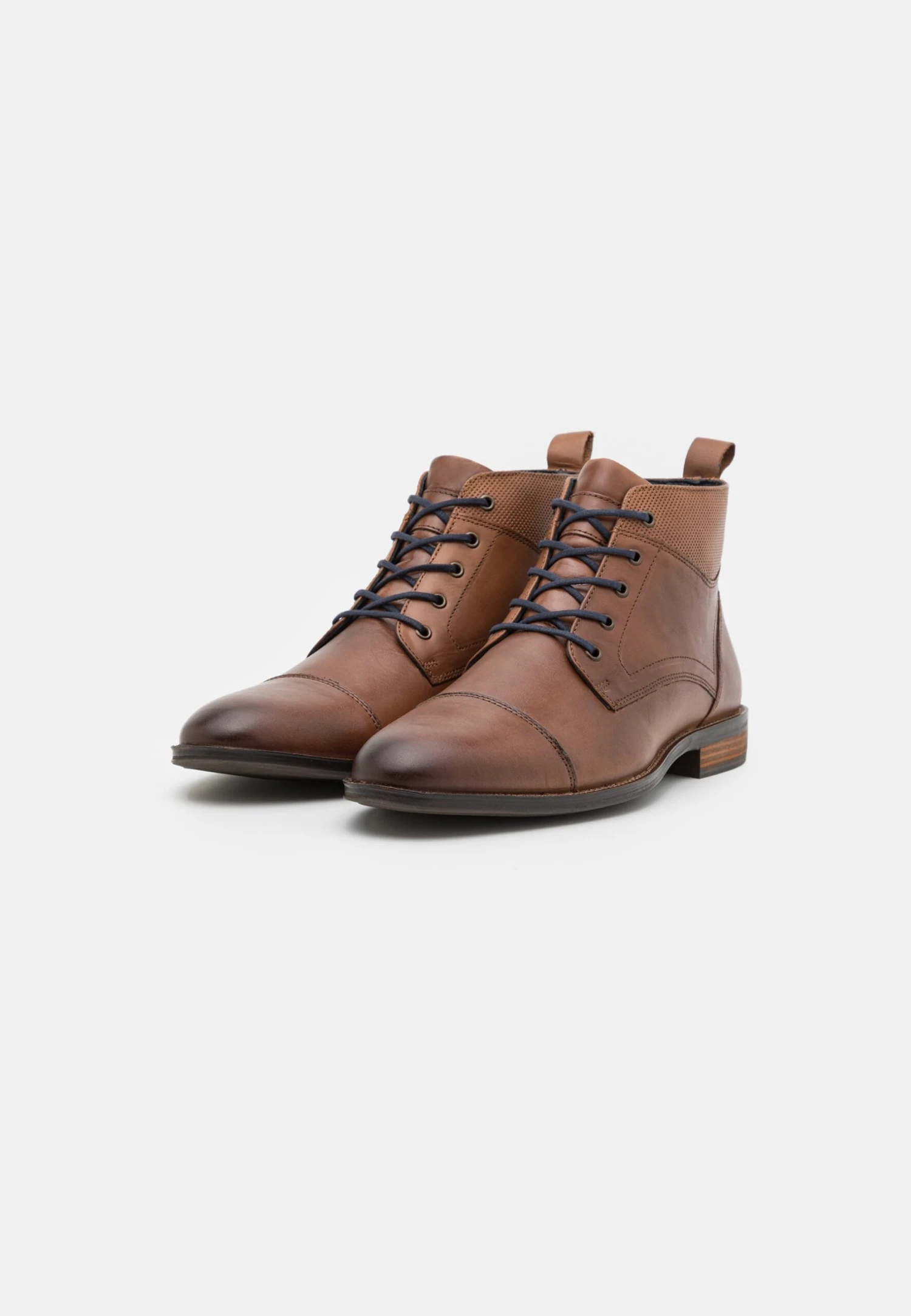 Pier One Leather - Veterboots - Cognac 4 Pier One Leather - Veterboots - Cognac - Afbeelding 2