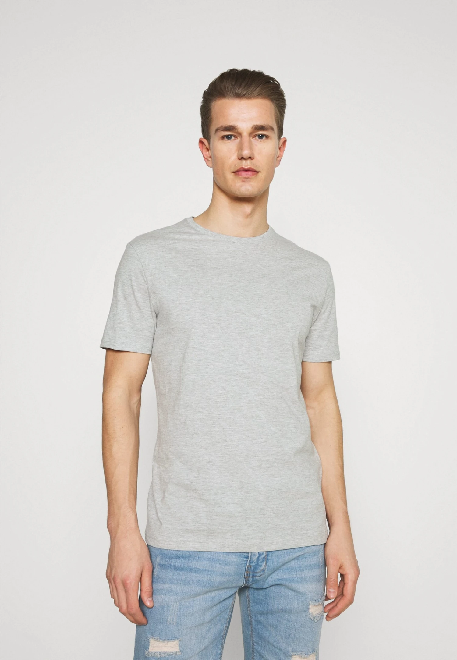 Pier One 3 Pack - T-Shirt Basic - Black/Grey/Bordeaux 4 Pier One 3 Pack - T-Shirt Basic - Black/Grey/Bordeaux - Afbeelding 2