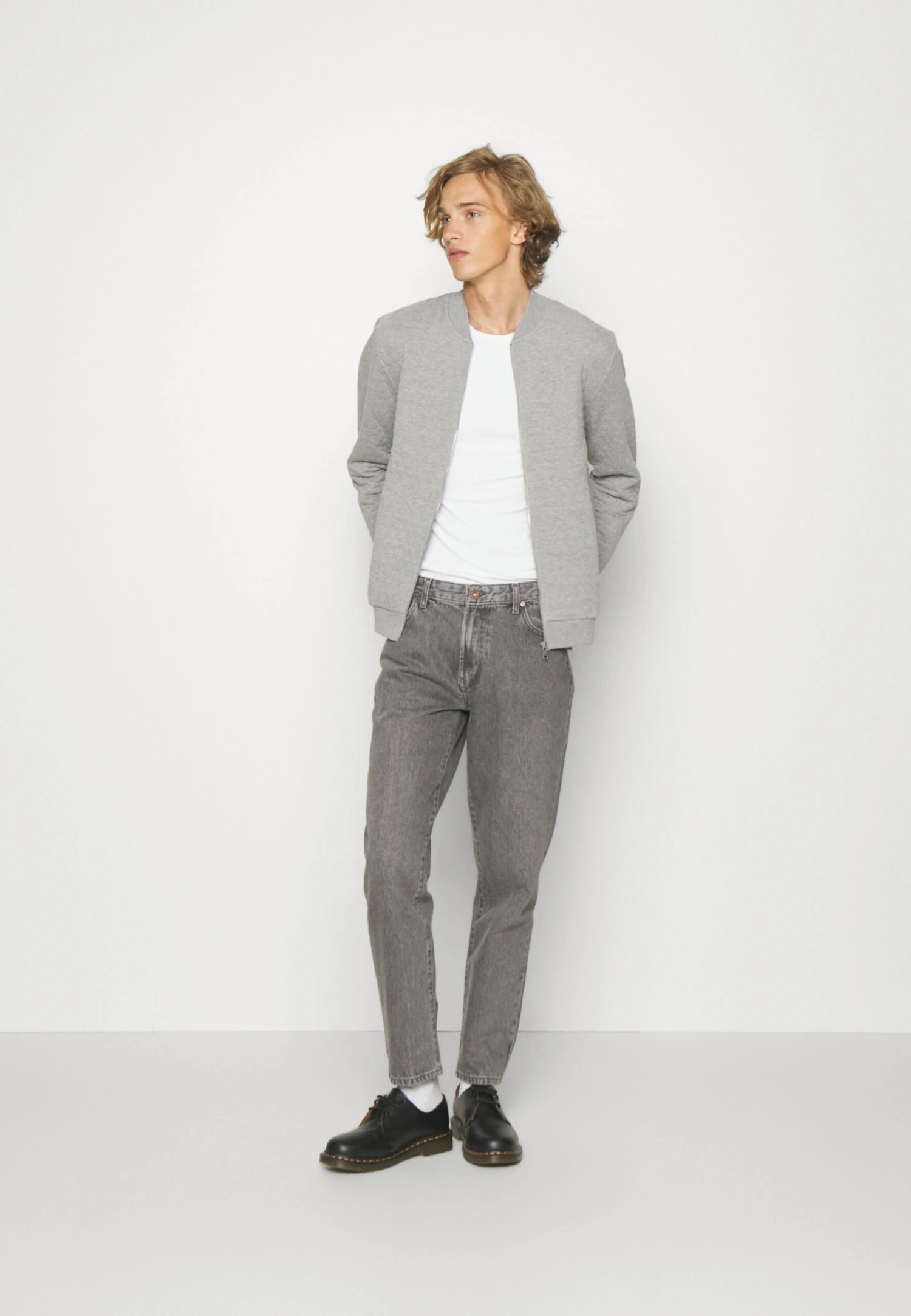 Pier One Sweater Met Rits - Mottled Grey 3 Pier One Sweater Met Rits - Mottled Grey - Afbeelding 2