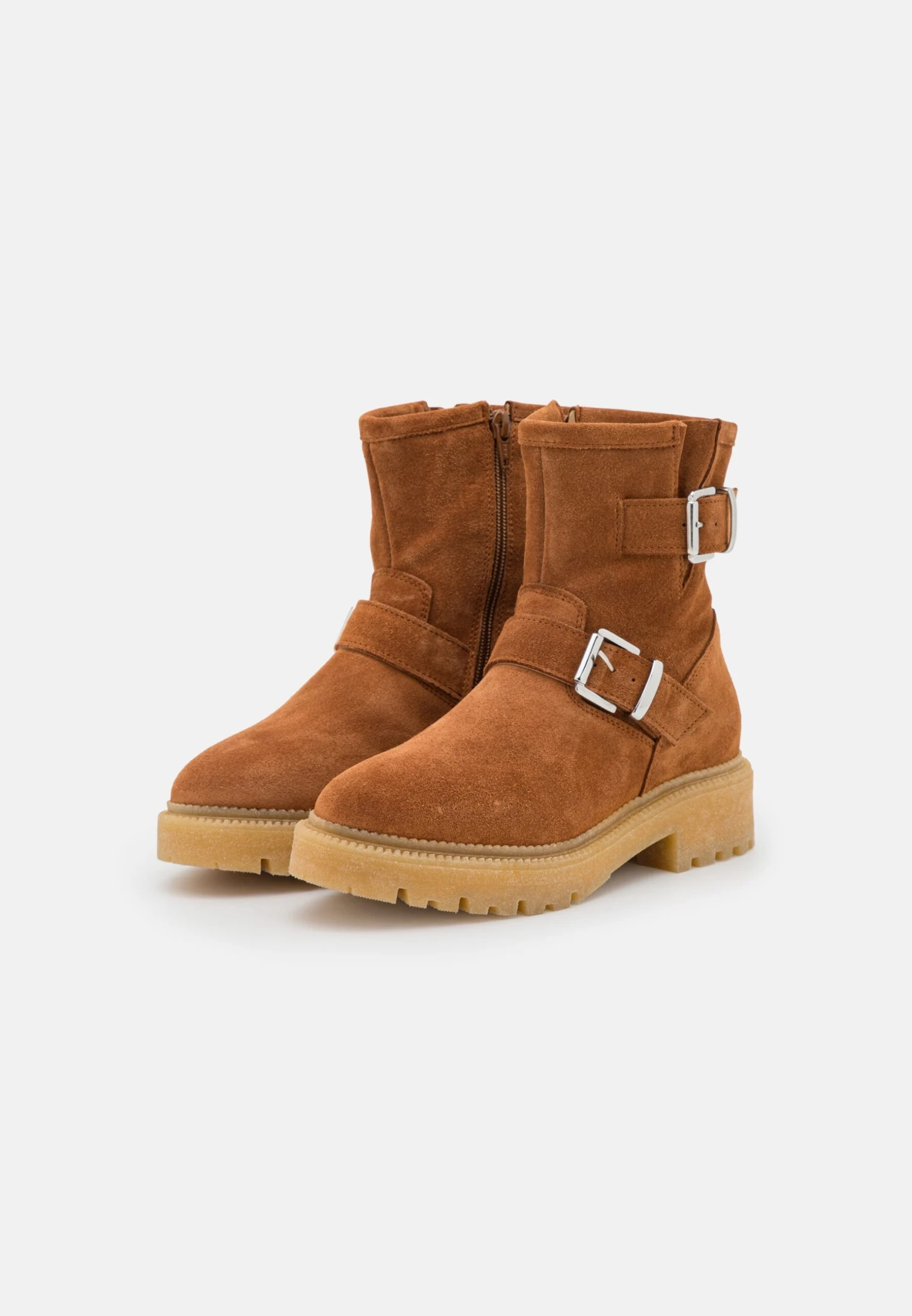 Pier One Leather - Cowboy-/Bikerlaarsjes - Cognac 5 Pier One Leather - Cowboy-/Bikerlaarsjes - Cognac - Afbeelding 3