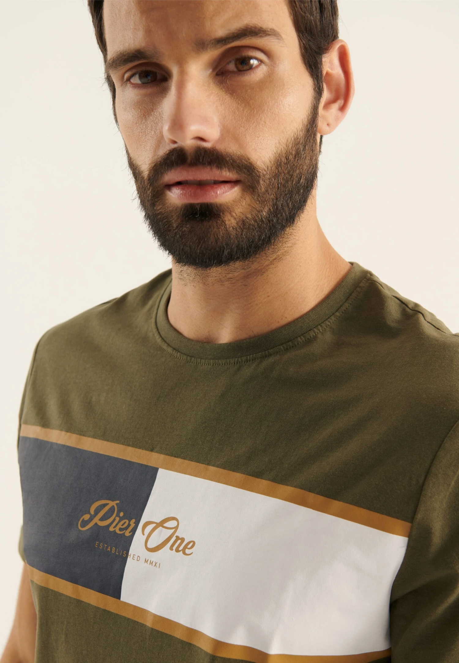 Pier One T-Shirt Print - Olive 9 Pier One T-Shirt Print - Olive - Afbeelding 7