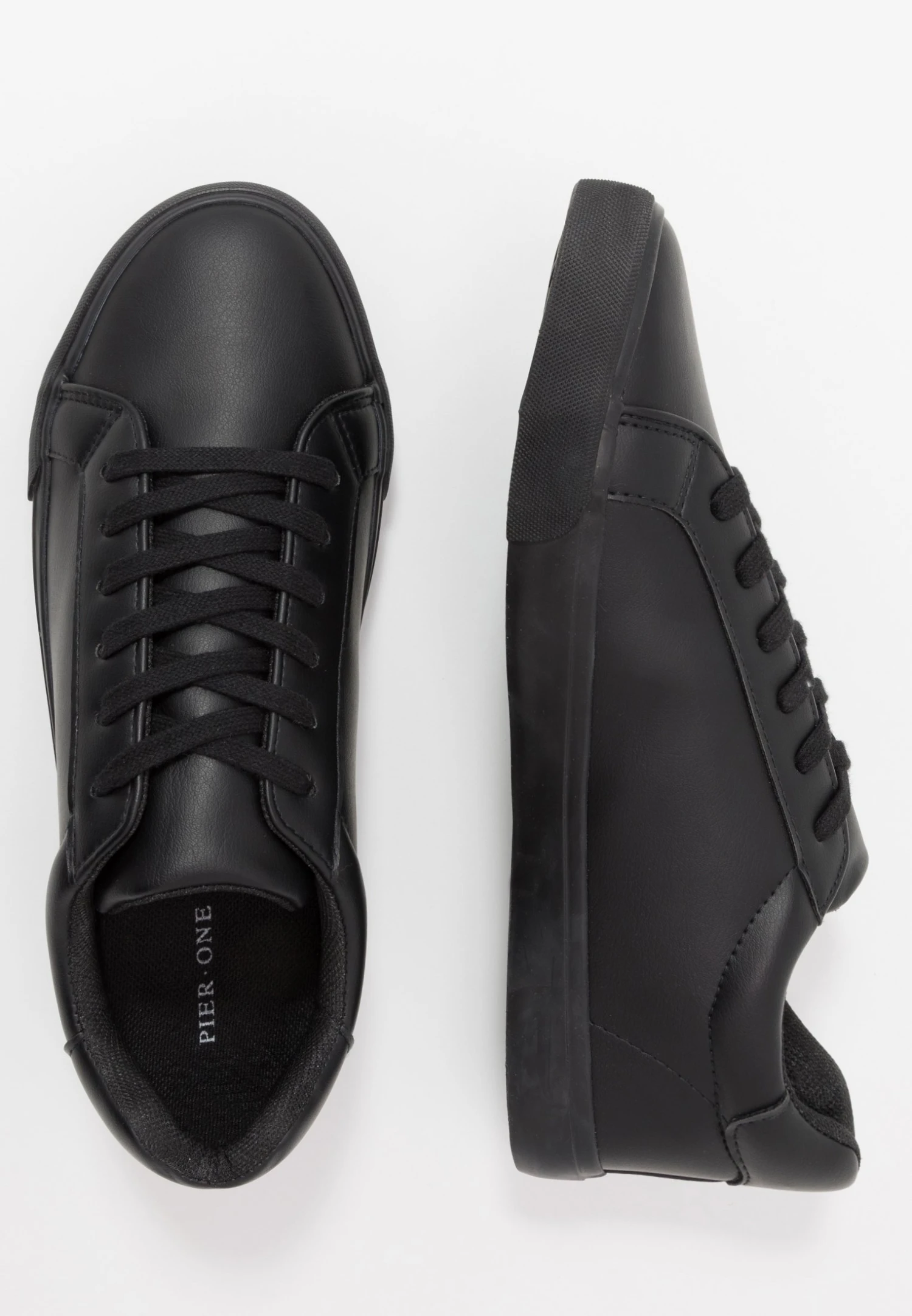 Pier One Unisex - Sneakers Laag - Black 4 Pier One Unisex - Sneakers Laag - Black - Afbeelding 2