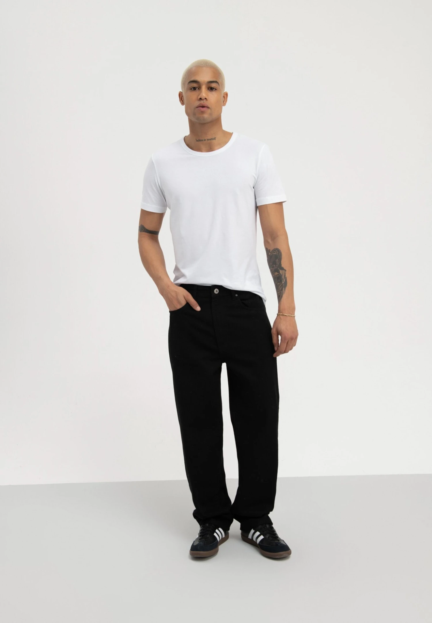 Pier One Relaxed Fit Jeans - Black Denim 6 Pier One Relaxed Fit Jeans - Black Denim - Afbeelding 4