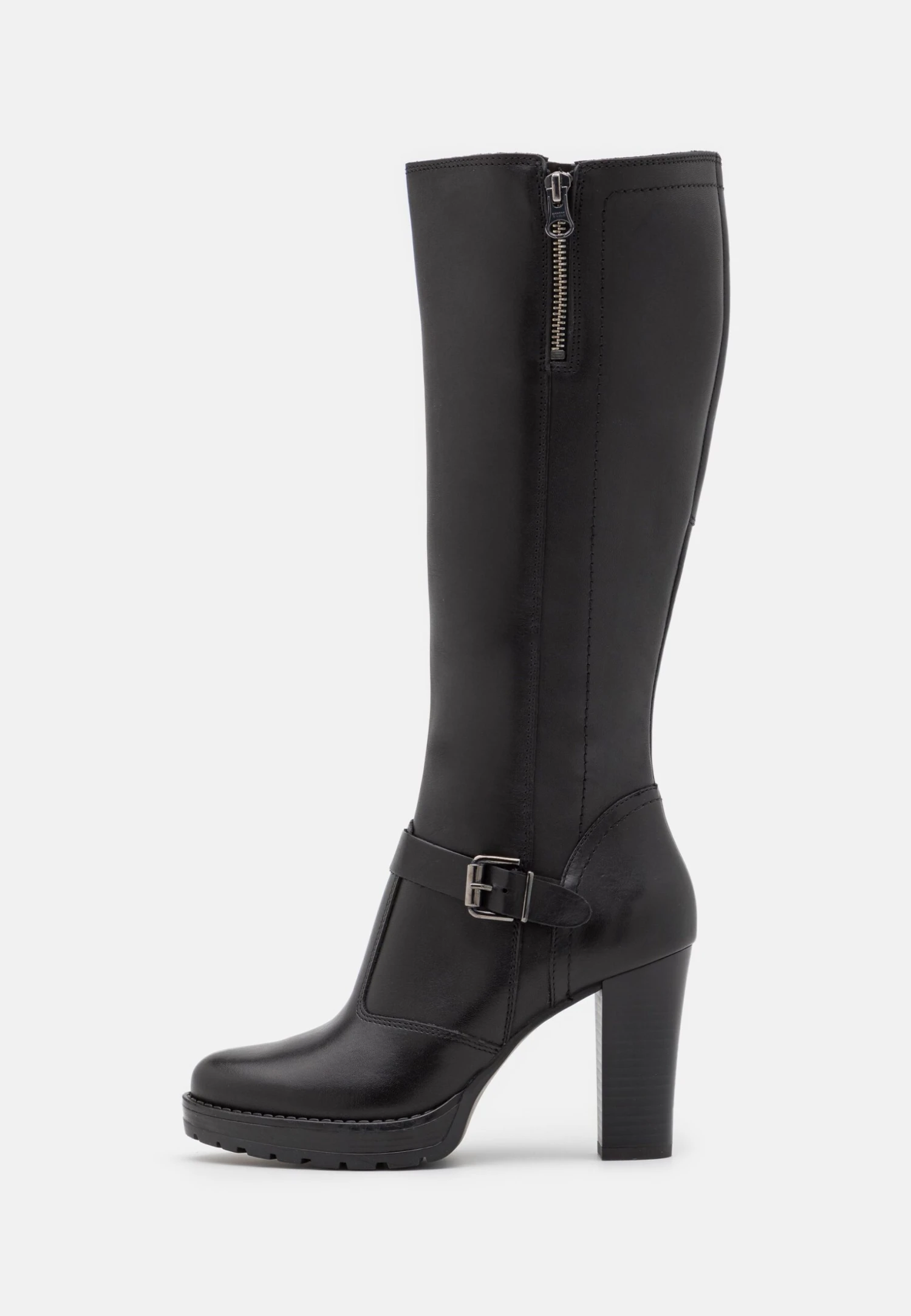 Pier One Leather- Laarzen Met Hoge Hak - Black 4 Pier One Leather- Laarzen Met Hoge Hak - Black - Afbeelding 2