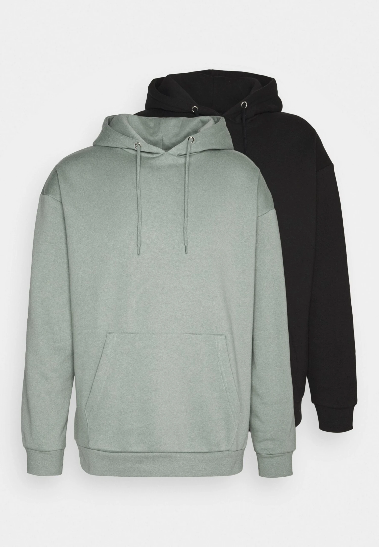 Pier One 2 Pack - Hoodie - Black/Green 9 Pier One 2 Pack - Hoodie - Black/Green - Afbeelding 7