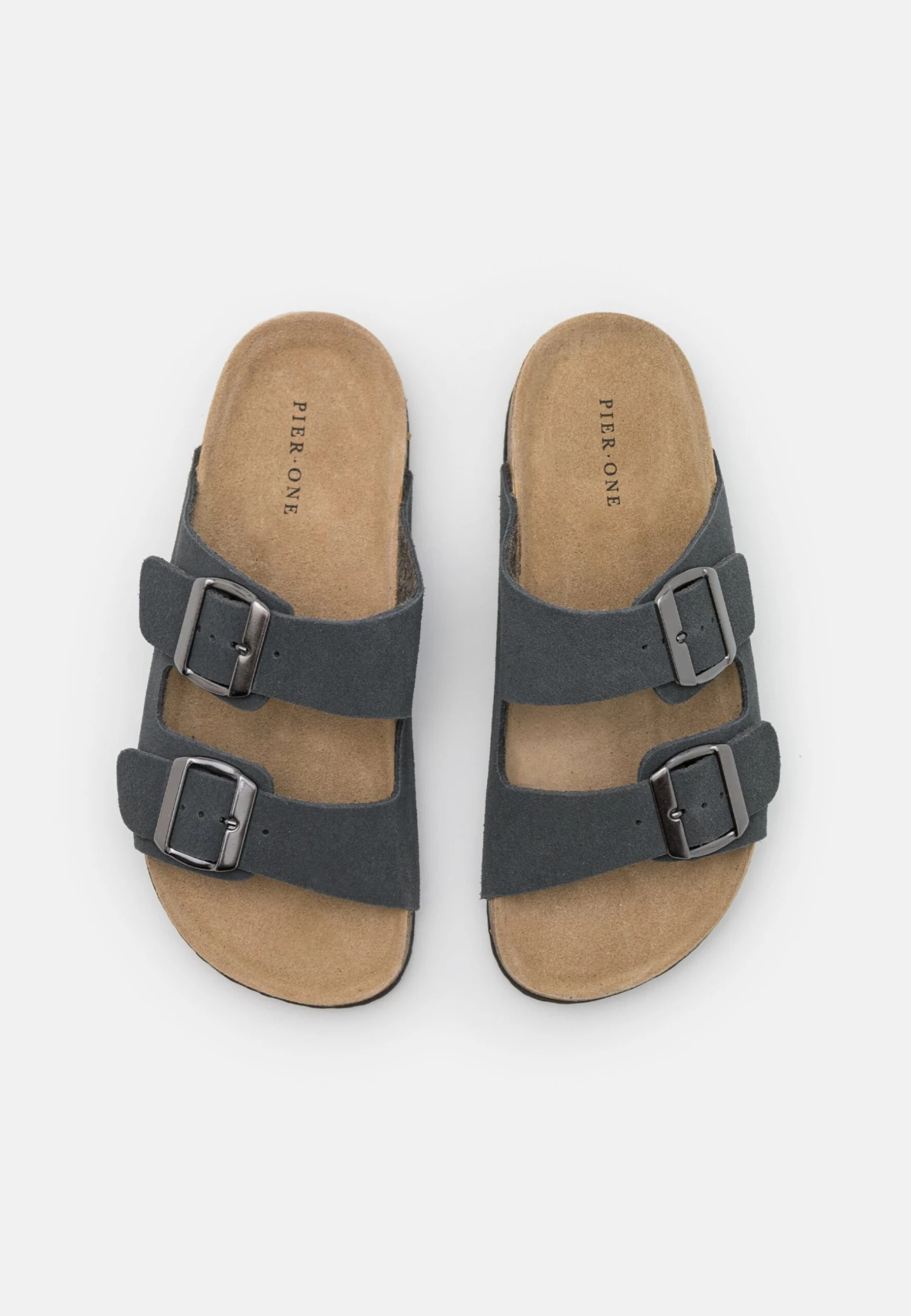 Pier One Leather Unisex - Pantoffels - Dark Grey 6 Pier One Leather Unisex - Pantoffels - Dark Grey - Afbeelding 4