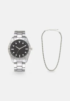 Pier One Set - Ketting - Silver-Coloured/Black