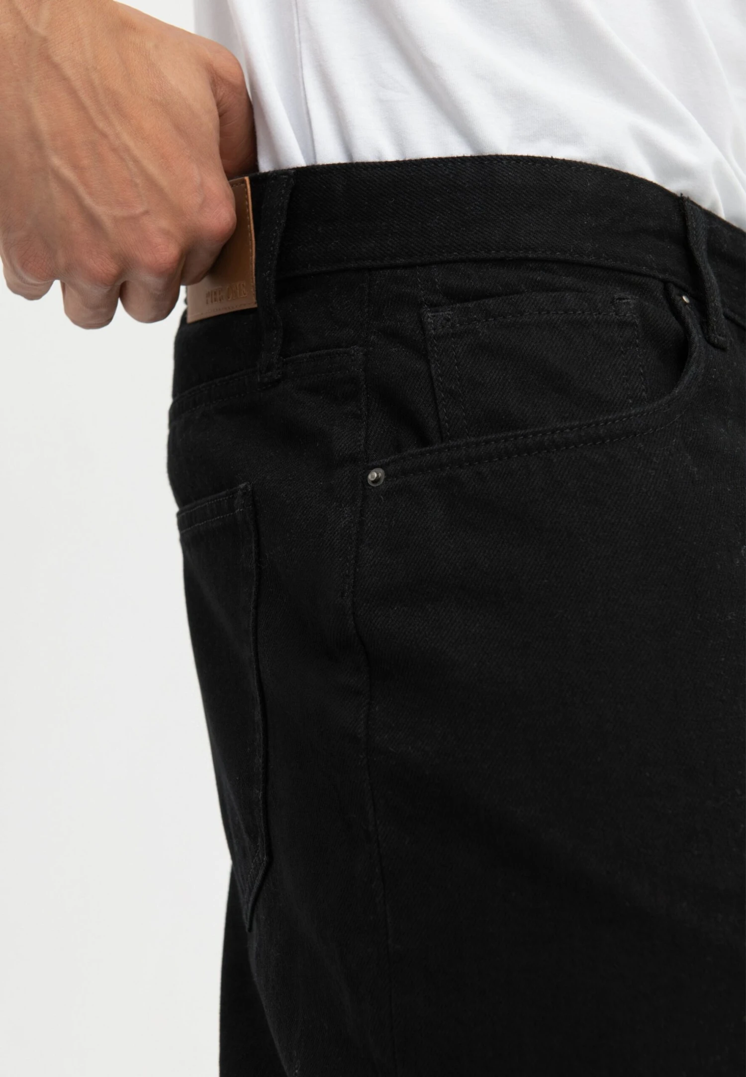 Pier One Relaxed Fit Jeans - Black Denim 8 Pier One Relaxed Fit Jeans - Black Denim - Afbeelding 6