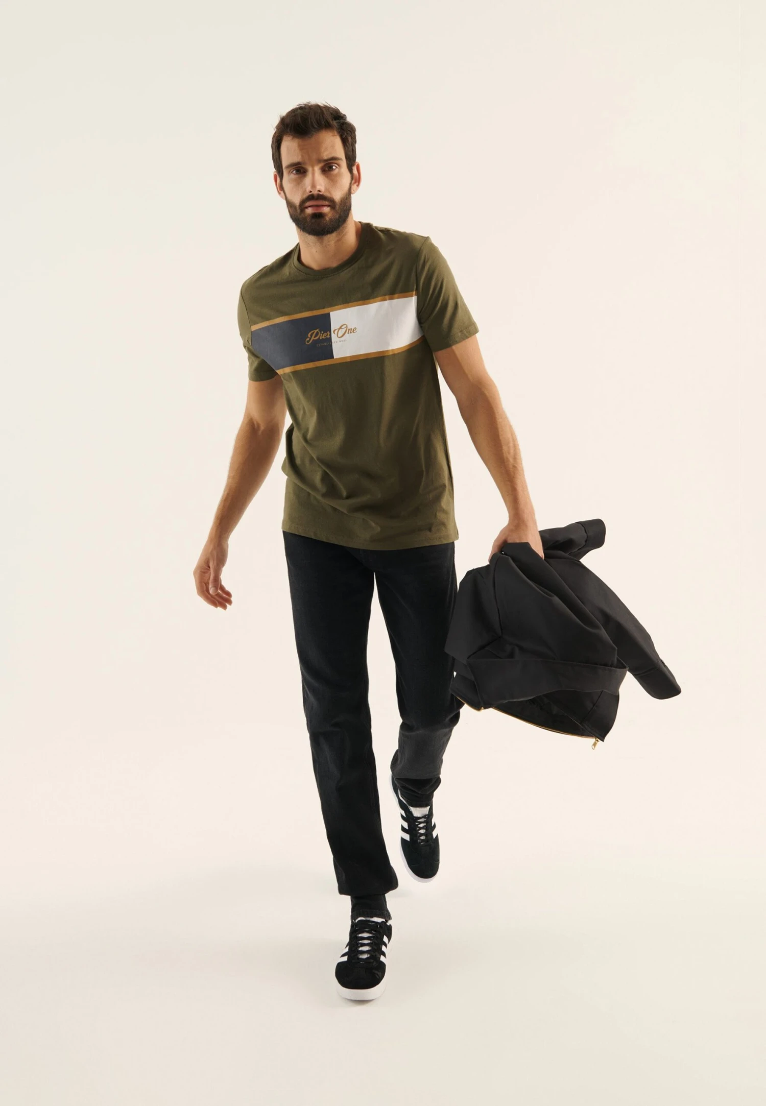 Pier One T-Shirt Print - Olive 4 Pier One T-Shirt Print - Olive - Afbeelding 2