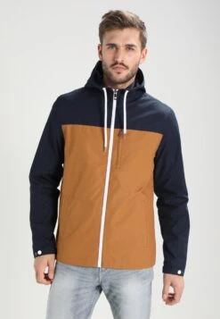 Pier One Lichte Jas - Dark Blue / Camel