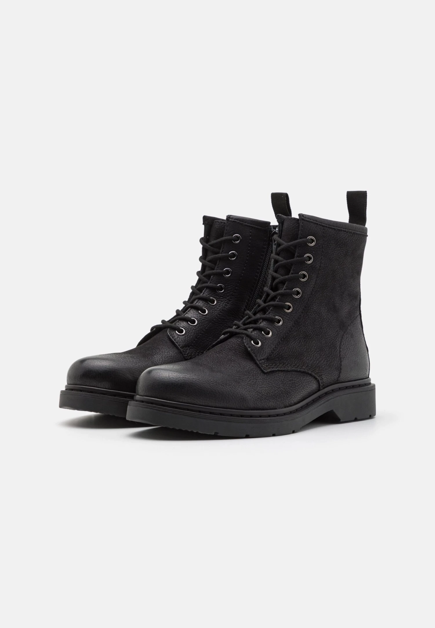 Pier One Leather - Veterboots - Black 4 Pier One Leather - Veterboots - Black - Afbeelding 2