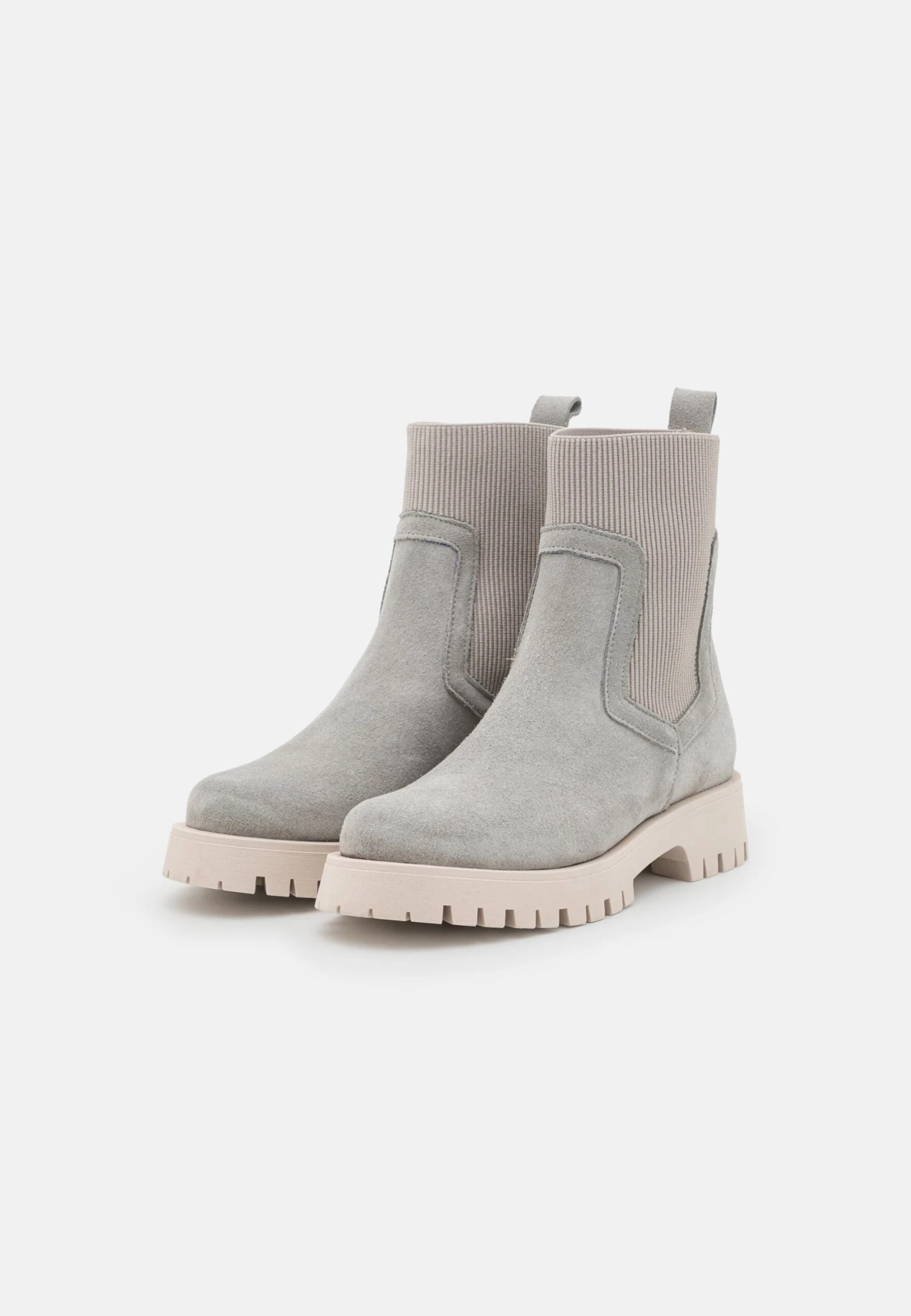 Pier One Leather - Enkellaarsjes Met Plateauzool - Grey 5 Pier One Leather - Enkellaarsjes Met Plateauzool - Grey - Afbeelding 3
